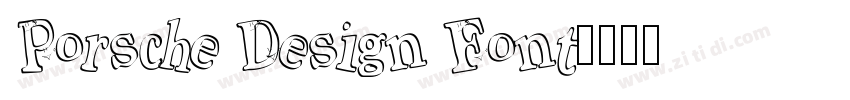 Porsche Design Font字体转换